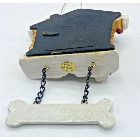 Dog Christmas Ornament I Love My Dog Doghouse Photo Frame Holiday Decor Puppy - Picture 6 of 13